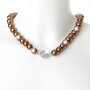 Venture women bead necklace pearl jewelry brass beads 46...