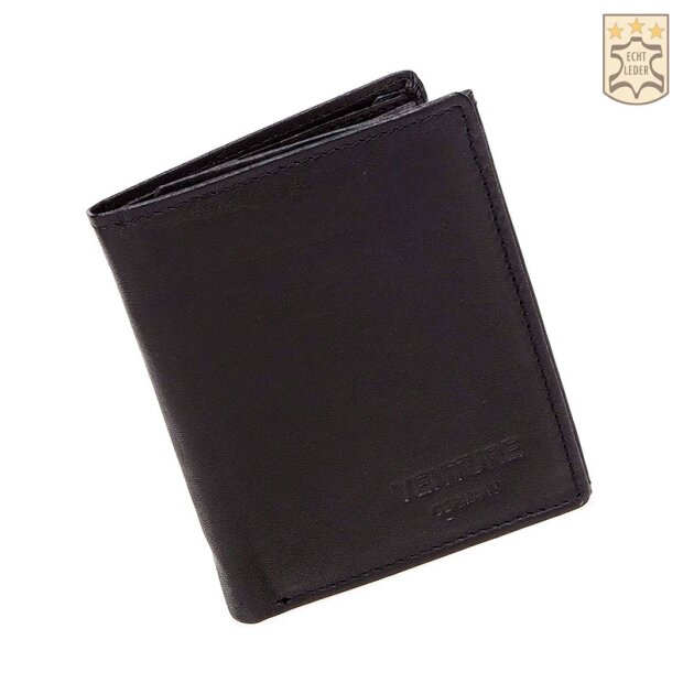 Leather wallet 12.5cm * 9.5cm * 1.8 cm / MK / 0183 / black
