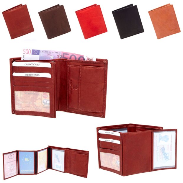 Purse, wallet, wallet, wallet genuine leather 10.5cmx12.5cmx2cm MK / 180