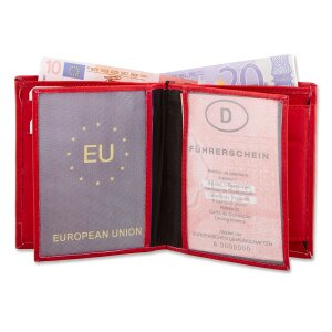 Real leather wallet 11.5 cm * 10 cm * 1.8 cm MK / 025