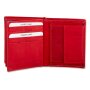 Real leather wallet 11.5 cm * 10 cm * 1.8 cm MK / 025 red S-0647