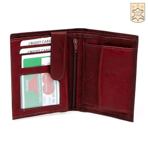 Surjeet Reena mens wallet real leather wallet wallet wallet 12.5x9.5x2.5 cm # 00004