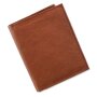 Surjeet Reena unisex wallet / wallet / real leather wallet 12.5x10x1.5 cm red brown / # 00171