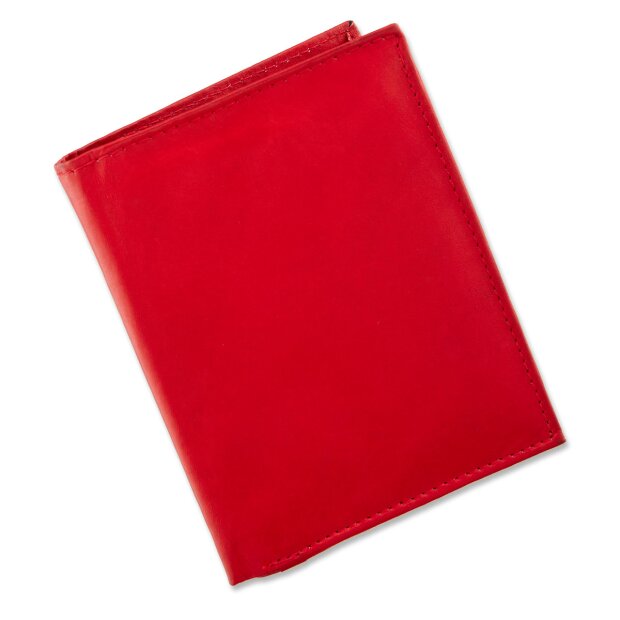 Surjeet Reena unisex wallet / wallet / real leather wallet 12.5x10x1.5 cm red / # 00171