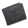 Wild Real Leder!!! mens wallet made from real leather black