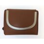 Tillberg Design ladies wallet made of genuine leather 9,5x13x2,5 cm cognac