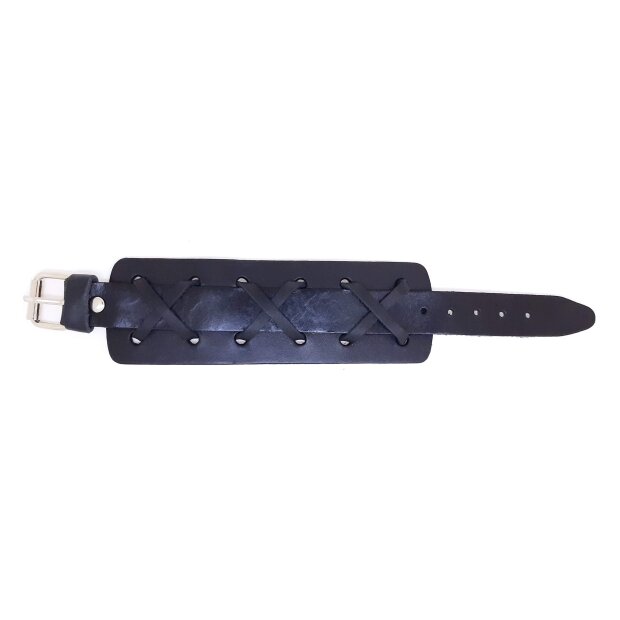 Leather bracelet black