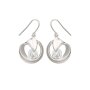 Tillberg ladies earring silver-plated with Swarovski stone 3.5x2x1 cm crystal clear 032-06-12