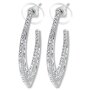 Venture Women earrings brass crystal 4 cm SR-11024