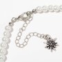 Edelweiss necklace with white heart pendant