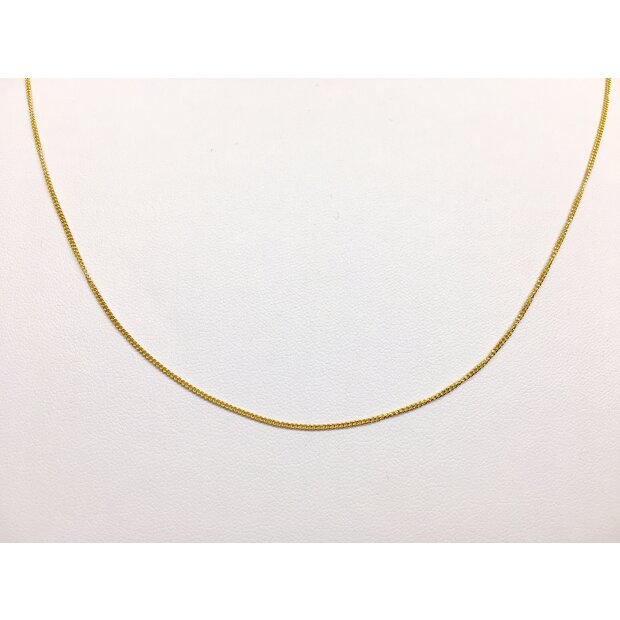 Chain stainless steel fine link chain 0.35mmx50cm gold 019-08-33