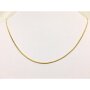 Stainless steel necklace 50 cm long 0,04 cm wide gold