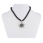 Edelweiss Necklace Black &amp; Cristal 028-08-16