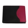 Tillberg real leather wallet unisex 9.5 x11.5 x 2 cm black + Pink