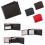Real leather wallet 9.5x11.5x2 cm