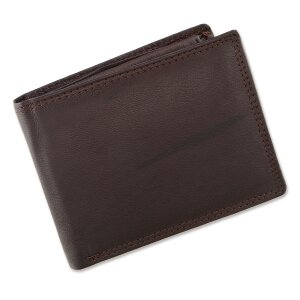 Real leather wallet 10 cm x 12 cm x 2.5 cm # 9105