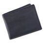 Real leather wallet 10 cm x 12 cm x 2.5 cm Navy Blue # 9105