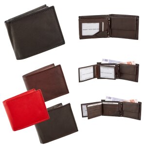 Real leather wallet 9x11.5x2 cm # 966