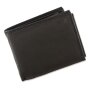 Wallet made from real leather, black