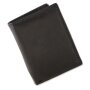 Wallet made from real leather 10,5 cm x 8 cm x 2 cm, black