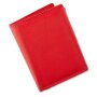 Wallet made from real leather 10,5 cm x 8 cm x 2 cm, red