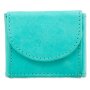 Tillberg mini wallet made from real leather 5,5 cm x 7,5 cm x 1,5 cm, seablue