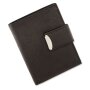 Surjeet Reena Ladies Wallet, Wallet with Buckle 12.5x10x2.5cm Black # 00026