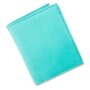 Real leather wallet sea blue