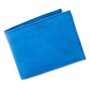 Real leather wallet royal blue