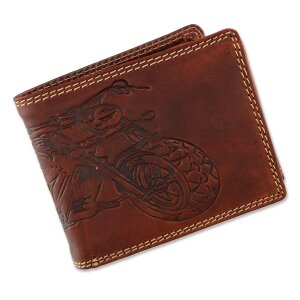 Tillberg wallet made from real leather with motorcycle...