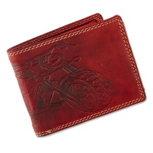 Tillberg wallet made from real leather with motorcycle...