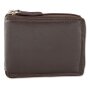 Tillberg unisex wallet made from real nappa leather 10x12,5x2,5 cm dark brown