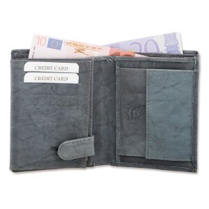 Mens wallet made of genuine leather 12.5x10x2 cm # 00012