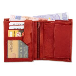 Surjeet Reena mens wallet genuine leather wallet wallet 12.5x9.5x2.5 cm Cognac # 00004 S-0633