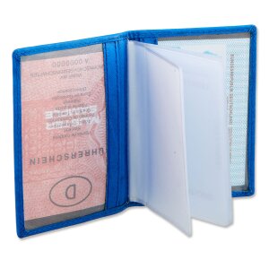 Surjeet-Reena Unisex Kreditkartenetui Kreditkartenhalter aus echtem Leder 12x9x1 cm #00011-W