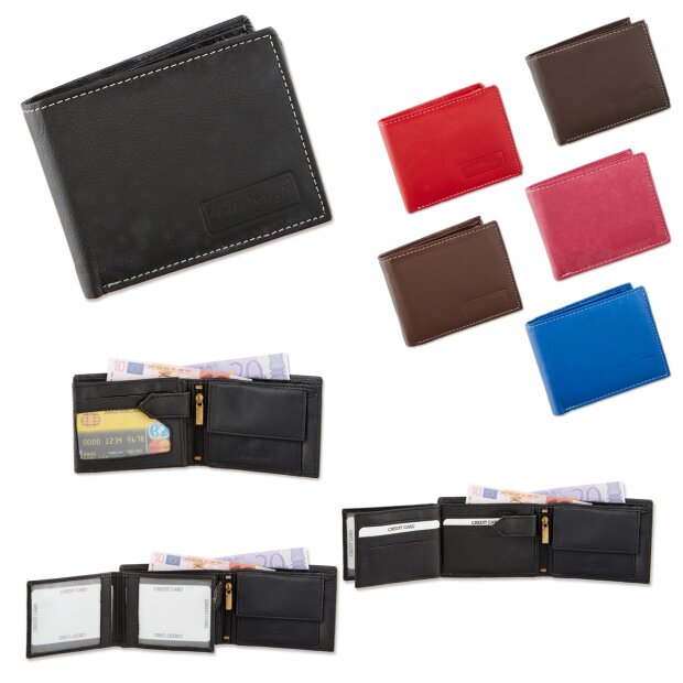 Tillberg wallet made of genuine leather 8.5x11x3 cm