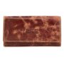 Wild Real Only ladies wallet 100% water buffalo leather 18x10x3,5cm / 161-SR-03 / Cognac
