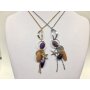 Venture ladies necklace with different pendant length 70cm