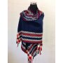 Scarf winter scarf with fringes 170 cm x 60 cm 100 % acrylic montana