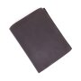 Unisex wallet made from real leather brown