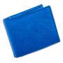 Real leather wallet blue