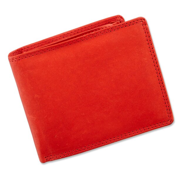 Surjeet-Reena mens wallet wallet made of genuine leather 10x11.5x2 cm # 00166 red S-0625