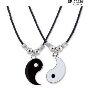 Friendship Chain Ying Yang,Length 48cm, lobster clasp