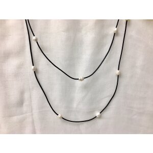 extra long necklace with pearls 140cm