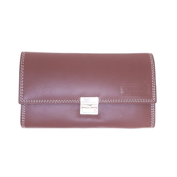 Tillberg waiters wallet made from real nappa leather reddish brown