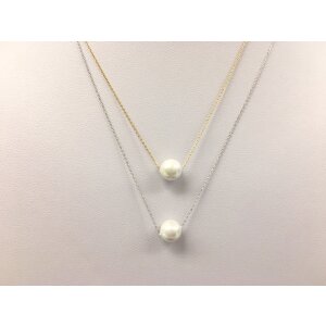 Necklace with pearl, 44cm