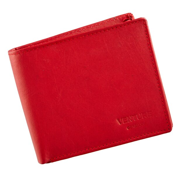 Leather wallet 12LX9,5HX2W MK002 / Red