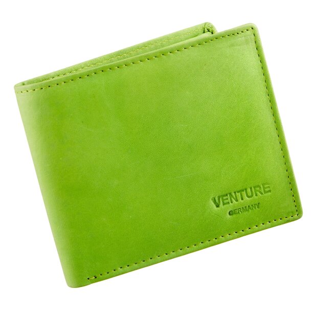 Leather wallet 12LX9,5HX2W MK002 /Green