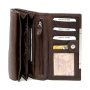 Tillberg ladies wallet made from real nappa leather 10 cm x 17 cm x 3 cm brown
