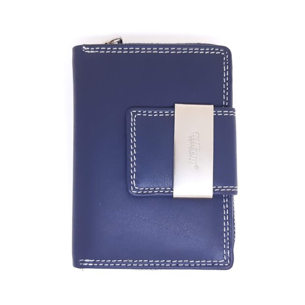 Tillberg wallet made from real leather navy blue
